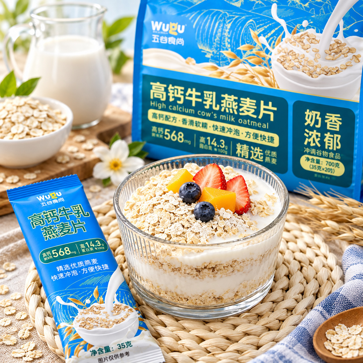 High-Calcium Milk Oatmeal